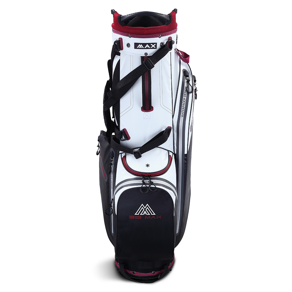 Big Max Aqua Eight G Stand Bag White/Black/Merlot | Stand Bags ...