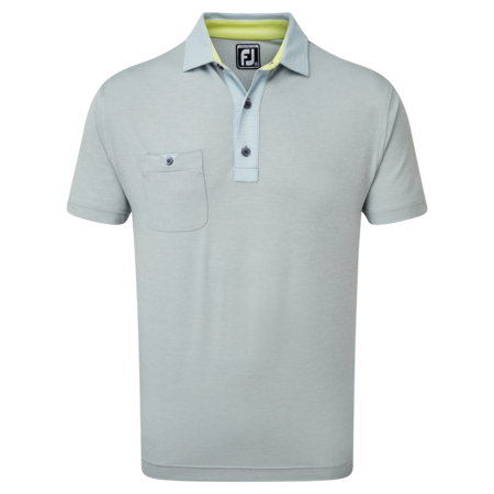 FootJoy Heather Pique with Prinstripe Trim