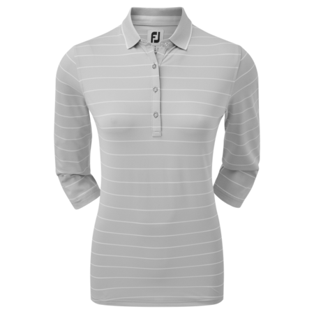 FootJoy 3/4 Sleeve Pinstripe Pique