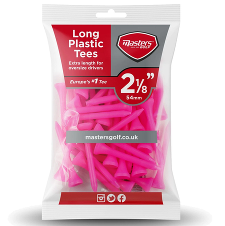Masters Plastic Tees Bag 40 2 1/8" Pink