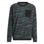 Adidas Texture-Print Crew Sweatshirt